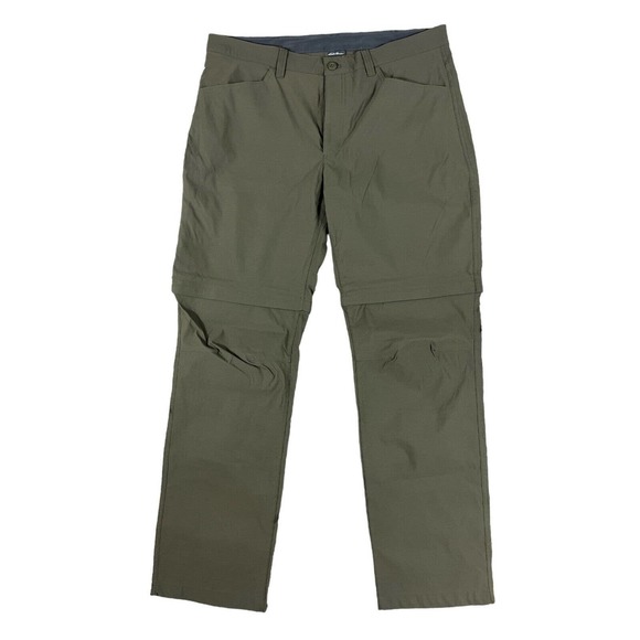 Eddie Bauer Men's Convertible Tech Pants Olive Green Size‎ 38x34 - Picture 1 of 5